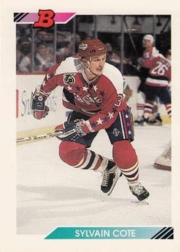 #115 Sylvain Cote - Washington Capitals - 1992-93 Bowman Hockey