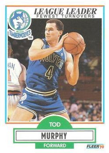 #115 Tod Murphy - Minnesota Timberwolves - 1990-91 Fleer Basketball