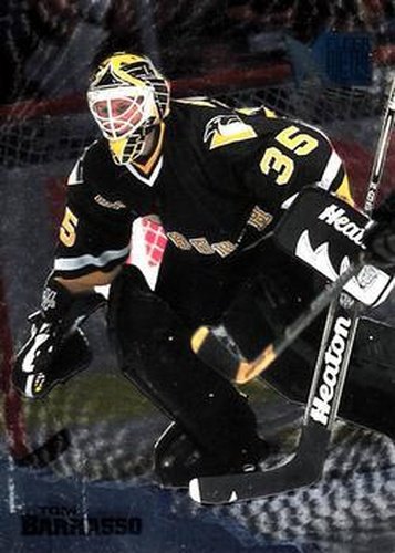 #115 Tom Barrasso - Pittsburgh Penguins - 1995-96 Metal Hockey