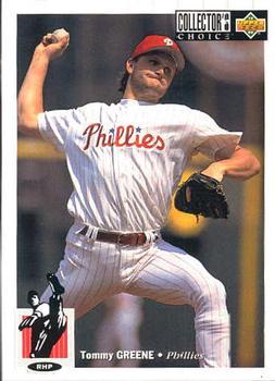 #115 Tommy Greene - Philadelphia Phillies - 1994 Collector's Choice Baseball
