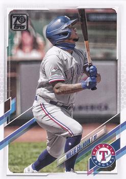 #115 Willie Calhoun - Texas Rangers - 2021 Topps Baseball