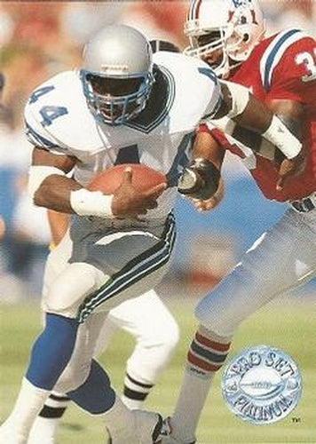#115 Derrick Fenner - Seattle Seahawks - 1991 Pro Set Platinum Football