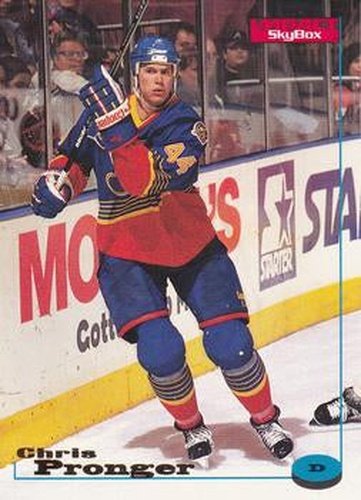 #115 Chris Pronger - St. Louis Blues - 1996-97 SkyBox Impact Hockey