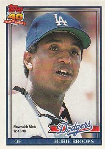 #115 Hubie Brooks - New York Mets - 1991 O-Pee-Chee Baseball