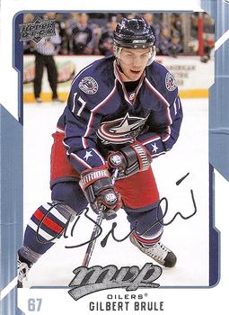 #115 Gilbert Brule - Edmonton Oilers - 2008-09 Upper Deck MVP Hockey