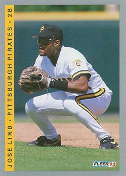 #115 Jose Lind - Pittsburgh Pirates - 1993 Fleer Baseball