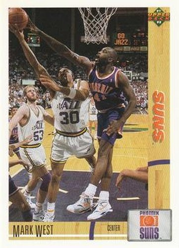 #115 Mark West - Phoenix Suns - 1991-92 Upper Deck Basketball