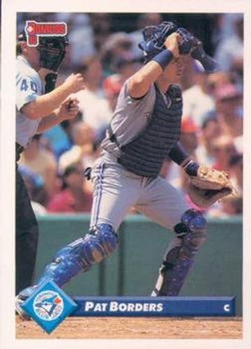 #115 Pat Borders - Toronto Blue Jays - 1993 Donruss Baseball