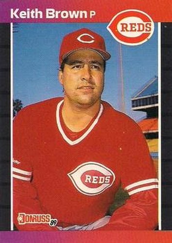 #115 Keith Brown - Cincinnati Reds - 1989 Donruss Baseball