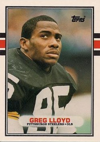 #115T Greg Lloyd - Pittsburgh Steelers - 1989 Topps Traded Football