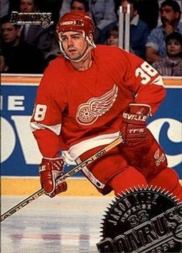 #115 Jason York - Detroit Red Wings - 1994-95 Donruss Hockey