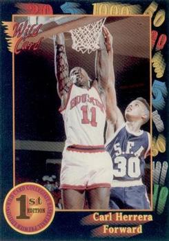 #115 Carl Herrera - Houston Cougars - 1991-92 Wild Card Basketball