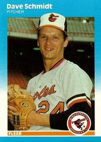 #U-107 Dave Schmidt - Baltimore Orioles - 1987 Fleer Update Baseball