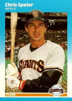 #U-112 Chris Speier - San Francisco Giants - 1987 Fleer Update Baseball