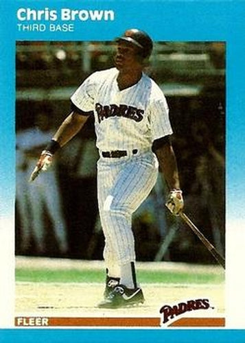 #U-11 Chris Brown - San Diego Padres - 1987 Fleer Update Baseball
