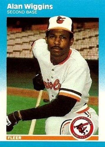 #U-124 Alan Wiggins - Baltimore Orioles - 1987 Fleer Update Baseball