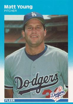 #U-131 Matt Young - Los Angeles Dodgers - 1987 Fleer Update Baseball