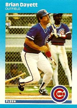 #U-25 Brian Dayett - Chicago Cubs - 1987 Fleer Update Baseball