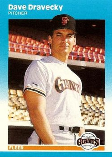 #U-28 Dave Dravecky - San Francisco Giants - 1987 Fleer Update Baseball