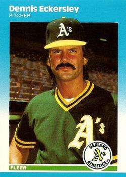 #U-30 Dennis Eckersley - Oakland Athletics - 1987 Fleer Update Baseball