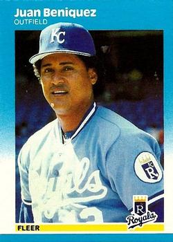 #U-3 Juan Beniquez - Kansas City Royals - 1987 Fleer Update Baseball