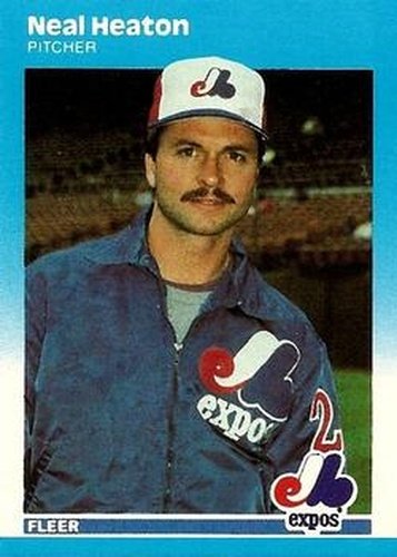 #U-43 Neal Heaton - Montreal Expos - 1987 Fleer Update Baseball