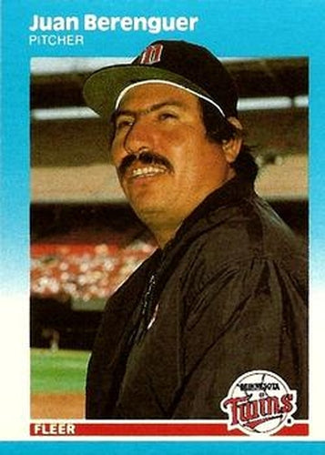 #U-4 Juan Berenguer - Minnesota Twins - 1987 Fleer Update Baseball