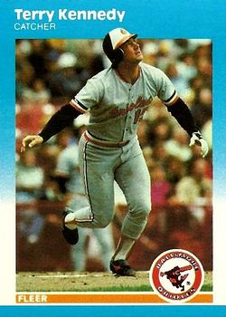 #U-56 Terry Kennedy - Baltimore Orioles - 1987 Fleer Update Baseball