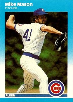 #U-73 Mike Mason - Chicago Cubs - 1987 Fleer Update Baseball