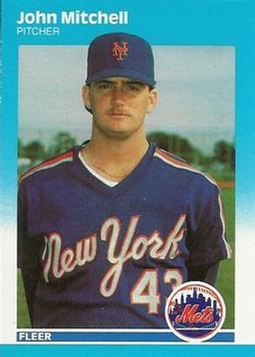 #U-81 John Mitchell - New York Mets - 1987 Fleer Update Baseball