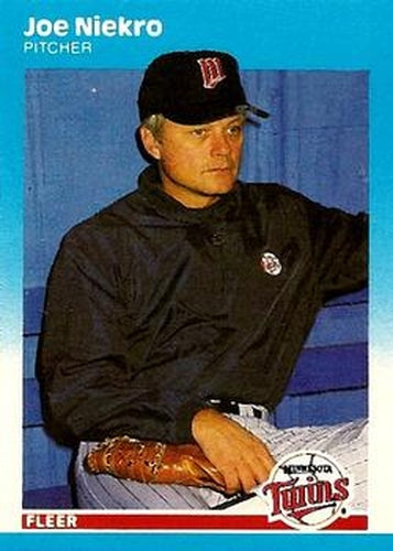 #U-87 Joe Niekro - Minnesota Twins - 1987 Fleer Update Baseball