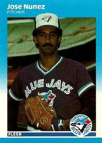 #U-93 Jose Nunez - Toronto Blue Jays - 1987 Fleer Update Baseball