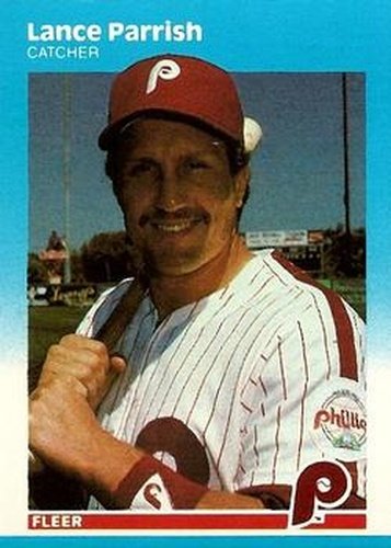 #U-96 Lance Parrish - Philadelphia Phillies - 1987 Fleer Update Baseball