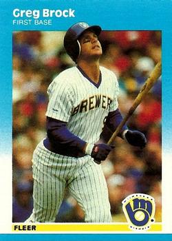 #U-9 Greg Brock - Milwaukee Brewers - 1987 Fleer Update Baseball