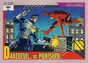 #116 Daredevil vs. Punisher - 1991 Impel Marvel Universe Series II