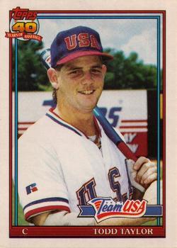 #116T Todd Taylor - USA - 1991 Topps Traded Baseball