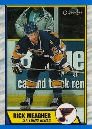 #116 Rick Meagher - St. Louis Blues - 1989-90 O-Pee-Chee Hockey