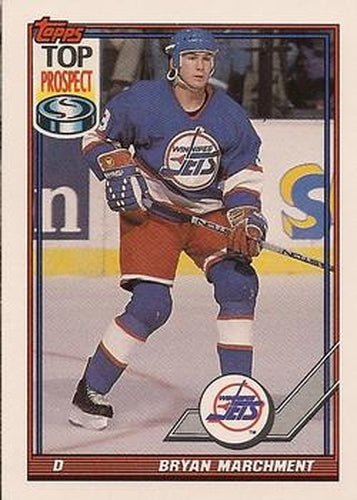 #116 Bryan Marchment - Winnipeg Jets - 1991-92 Topps Hockey