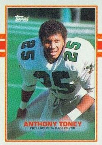 #116 Anthony Toney - Philadelphia Eagles - 1989 Topps Football
