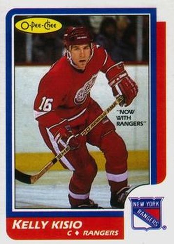 #116 Kelly Kisio - New York Rangers - 1986-87 O-Pee-Chee Hockey