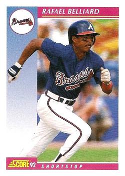 #116 Rafael Belliard - Atlanta Braves - 1992 Score Baseball