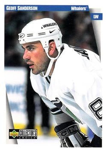 #116 Geoff Sanderson - Hartford Whalers - 1997-98 Collector's Choice Hockey