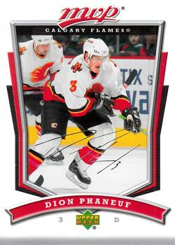#116 Dion Phaneuf - Calgary Flames - 2007-08 Upper Deck MVP Hockey