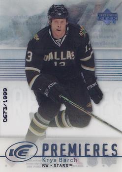#116 Krys Barch - Dallas Stars - 2007-08 Upper Deck Ice Hockey