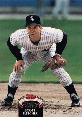 #116 Scott Fletcher - Chicago White Sox - 1992 Stadium Club Baseball