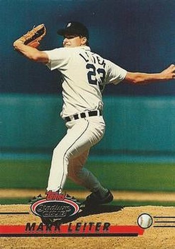 #116 Mark Leiter - Detroit Tigers - 1993 Stadium Club Baseball