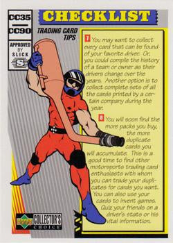 #116 Checklist - 1998 Collector's Choice Racing