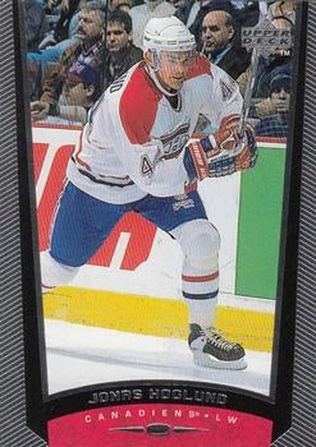 #116 Jonas Hoglund - Montreal Canadiens - 1998-99 Upper Deck Hockey