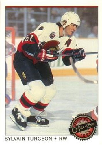 #116 Sylvain Turgeon - Ottawa Senators - 1992-93 O-Pee-Chee Premier Hockey
