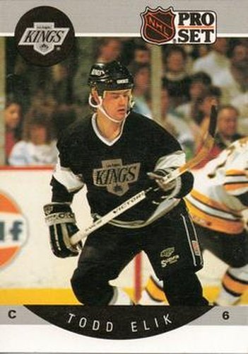 #116 Todd Elik - Los Angeles Kings - 1990-91 Pro Set Hockey